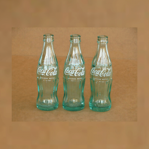 3-Transparent-Vintage-Coca-Cola-Bottles-MR-HOSPITALITY-Production-Rentals