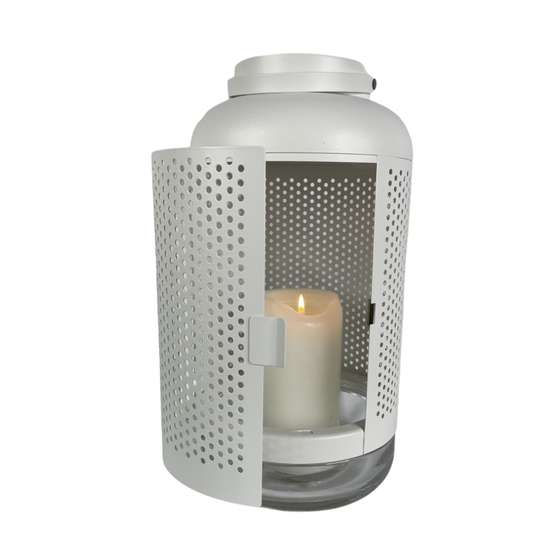 White-Perforated-Candle-Holder-See-Through-2-MR-HOSPITALITY-Event-Rentals