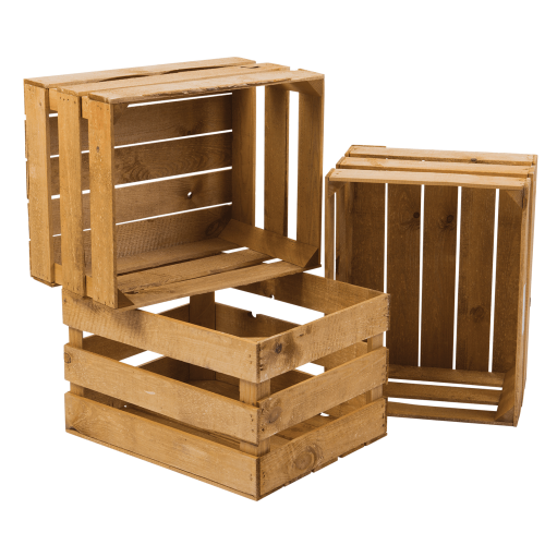 Three-Wooden-Hollow-Light-Brown-Crates-MR-HOSPITALITY-Event-Rentals