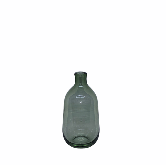 Green-Tinted-See-Through-Glass-Bud-Bottle-MR-HOSPITALITY-Experience-Letting
